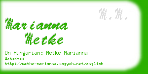 marianna metke business card